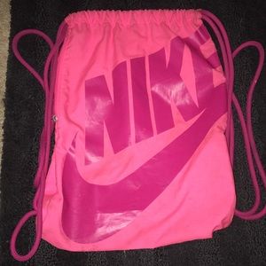 Pink nike bag